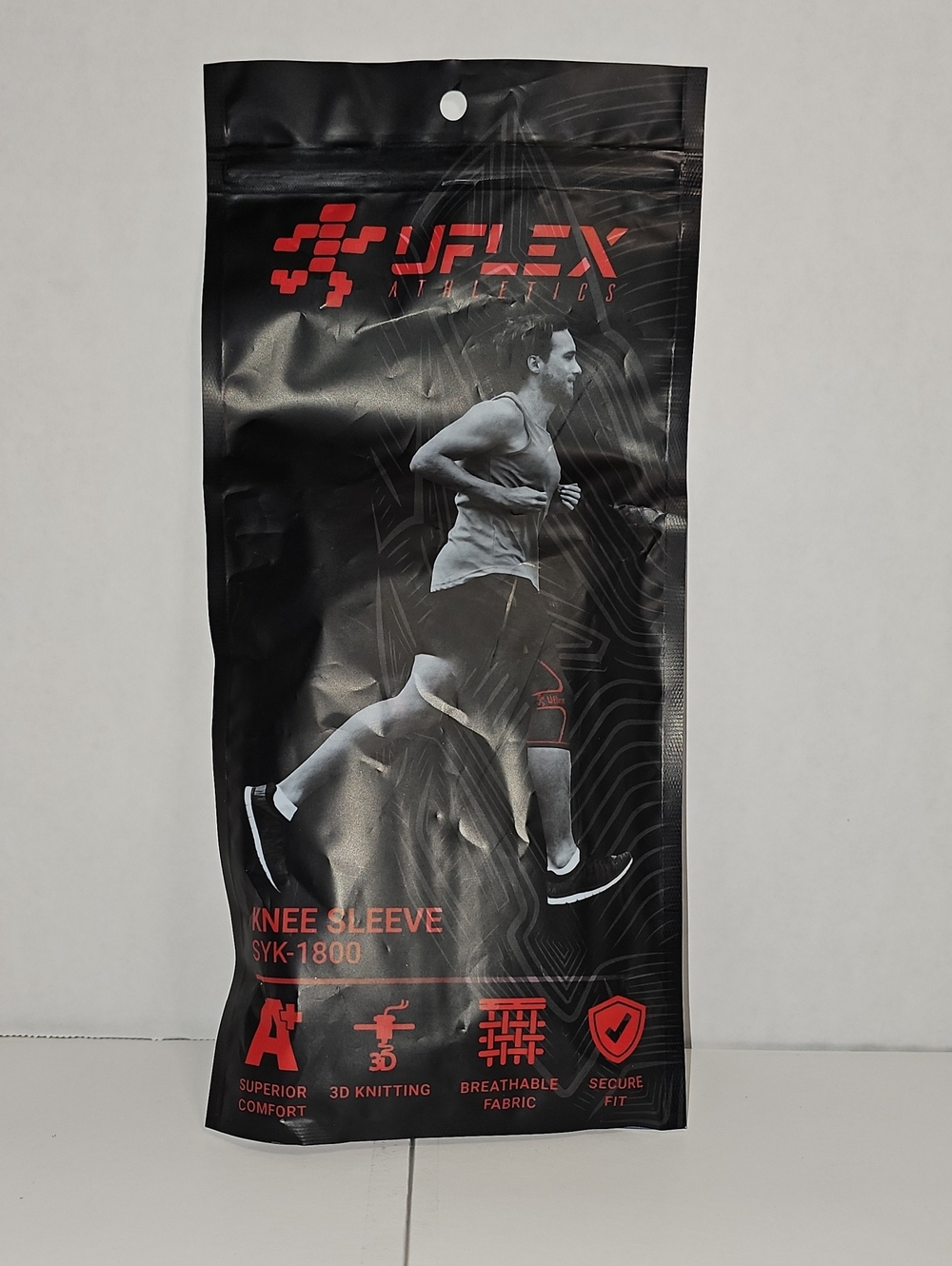 Men’s Black Knee Sleeve - Supportive Compression Size S